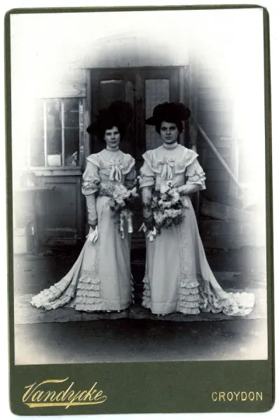 Early 20th Century Wedding Photo Print: Two Art Prints