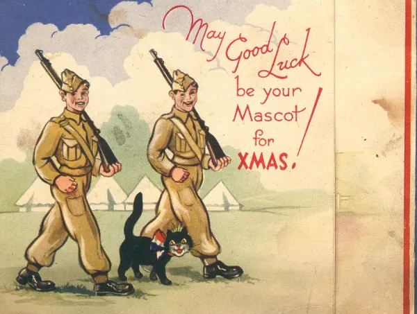 WW2 Christmas Card, Soldiers Of Good Luck Our beautiful Wall Art and ...