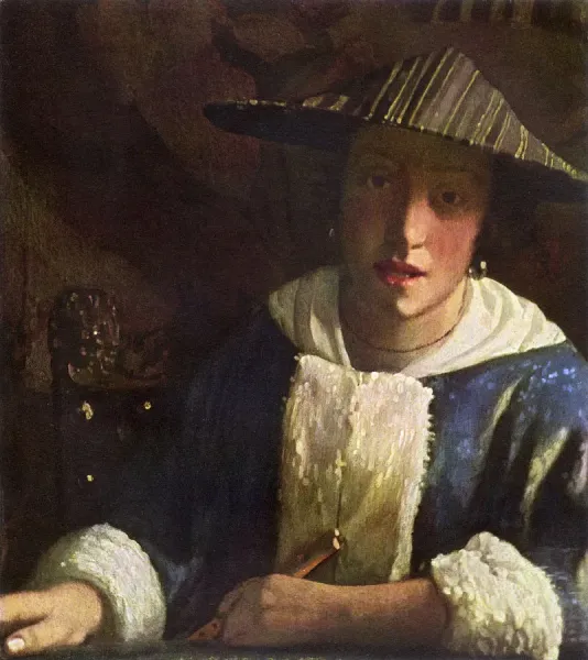 Young Girl with a Flute by Jan Vermeer (16321675)