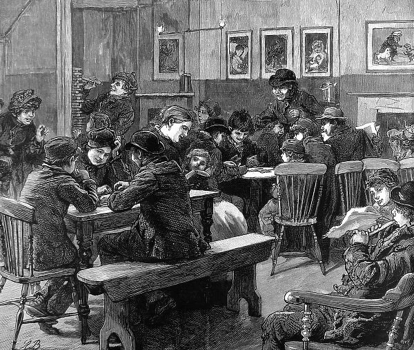Youth Club in Islington, London, 1887