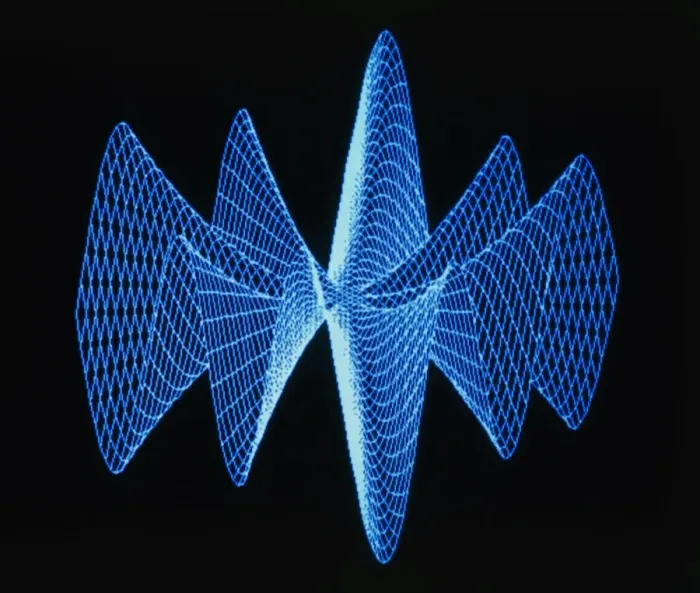 Framed Print : 3D Print of Complex Math Function Graph
