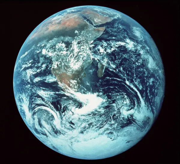 Apollo 17 photograph of whole earth