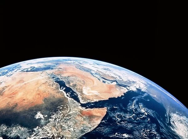Arabia and Africa seen from space, Apollo 17