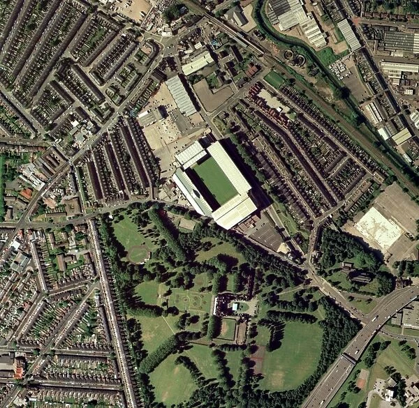 Aston Villas Villa Park stadium, aerial