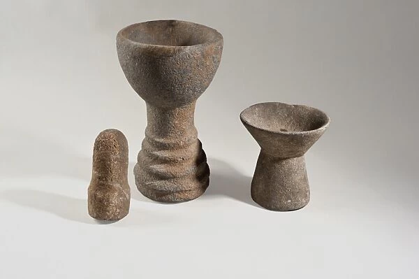 Chalcolithic Basalt pedestalled bowl