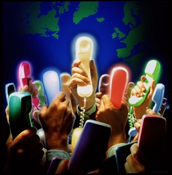 Conceptual image of global communication