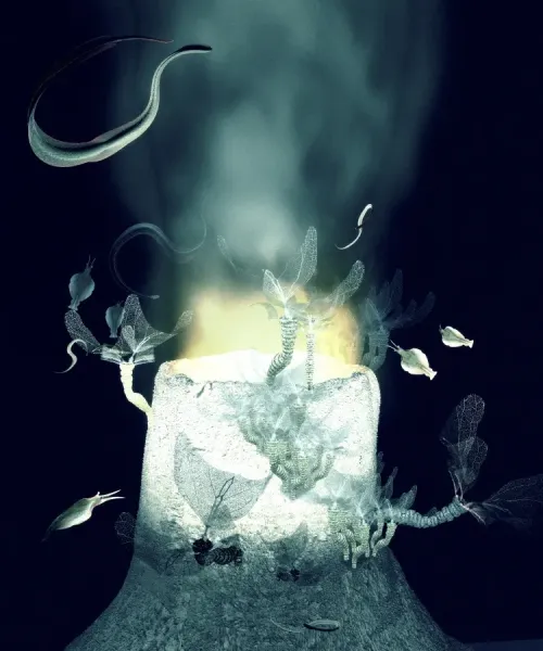 Deep Ocean Aliens Print: Hydrothermal Vent Art Prints