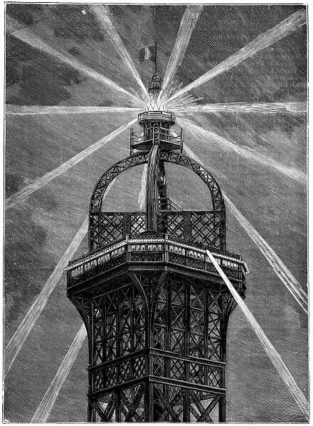 Eiffel Towers electric lamp, 1889