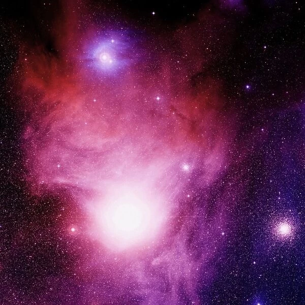 Emission nebula IC 4606. Optical image of the large emission nebula IC 4606 
