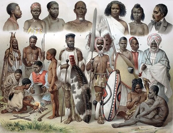 Ethnic groups of Africa, 1880s C017  /  6928