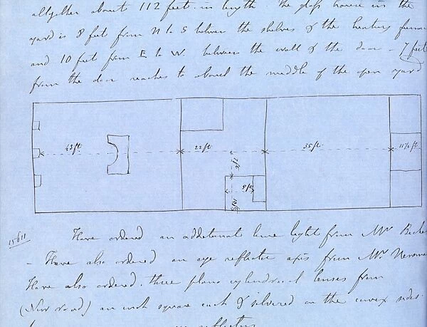 Faraday laboratory diagram, 1857