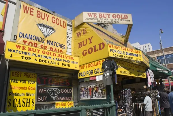 Gold and Diamond Merchant, Canal Street, New York Art