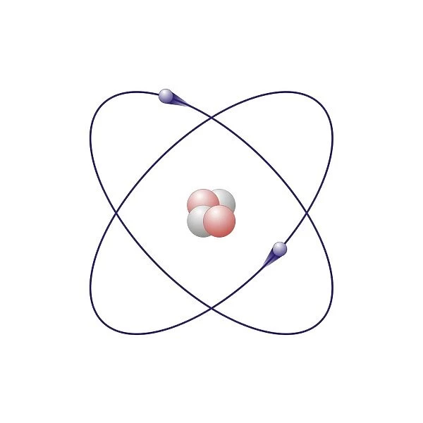 Helium, atomic model