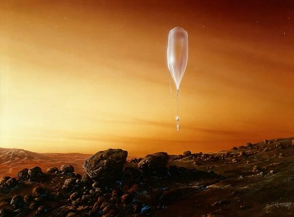 Mars exploration. Mars balloon experiment