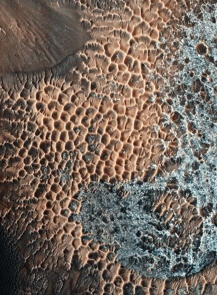 Martian central-peak crater floor
