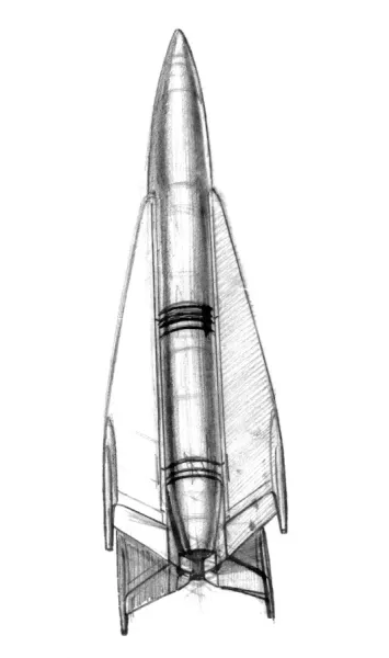 Missile sketch by Sergey Korolyov