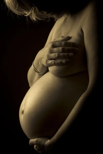 Naked pregnant women