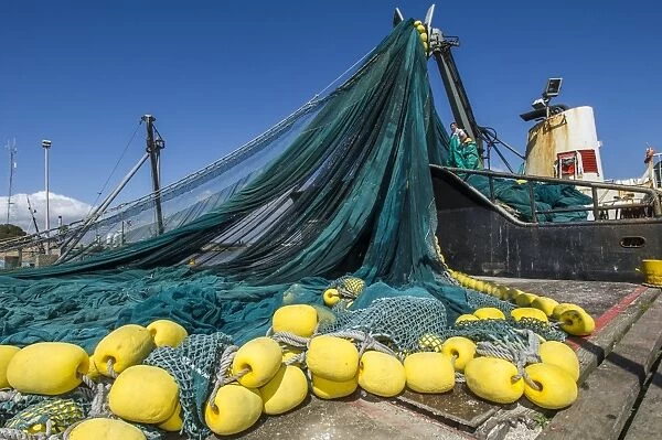 Purse seine fishing net C016 / 4778 Our beautiful pictures are available as  Framed Prints, Photos, Wall Art and Photo Gifts