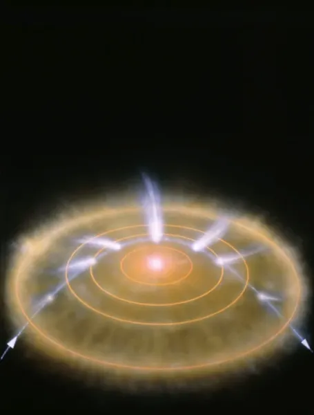 Schematic Diagram of Halley's Comet Orbit Art Prints