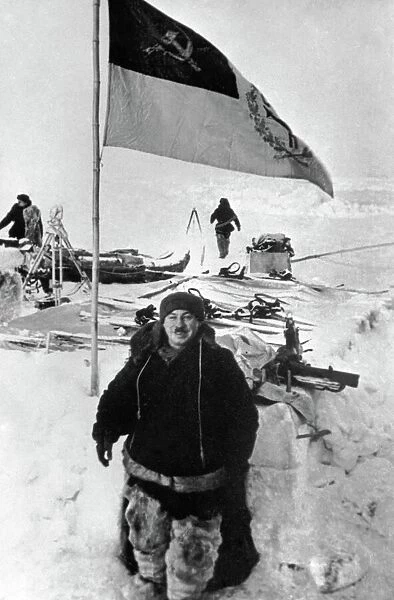 Soviet Arctic explorer Papanin, 1937