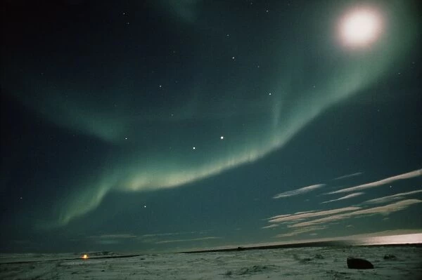 A spectacular aurora borealis display