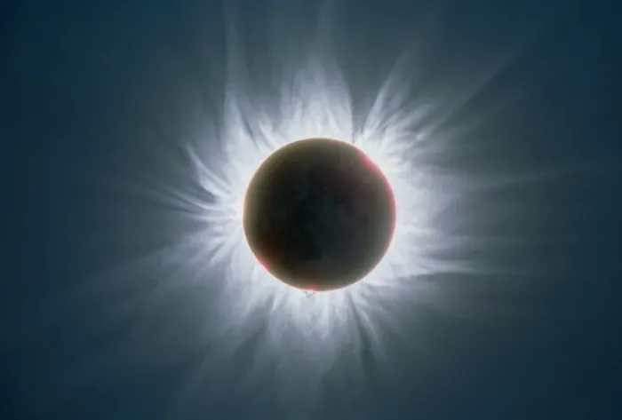 Framed Print : Total Solar Eclipse Print: Enhanced Composite Image Framed Print : Total Solar Eclipse Print: Enhanced Composite Image