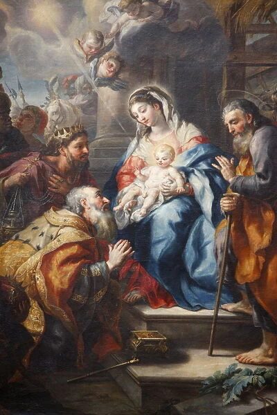The Adoration of the Magi by J. M. Rottmayr dating from 1723, Melk Abbey, Lower Austria