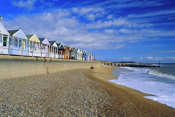Beach huts, Southwold, Suffolk, England, UK, Europe