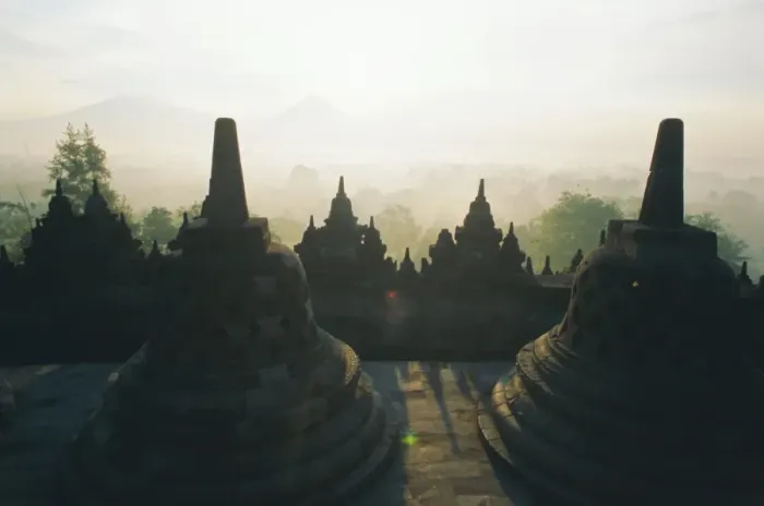 Framed Print : Java Borobudur Print Framed Print : Java Borobudur Print