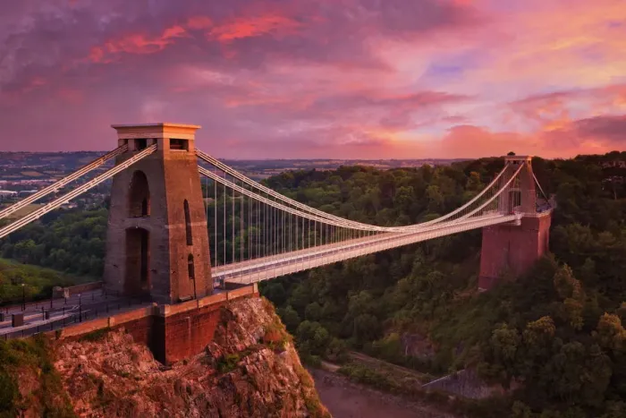 Framed Print : Clifton Suspension Bridge Print at Sunset, Bristol England Framed Print : Clifton Suspension Bridge Print at Sunset, Bristol England