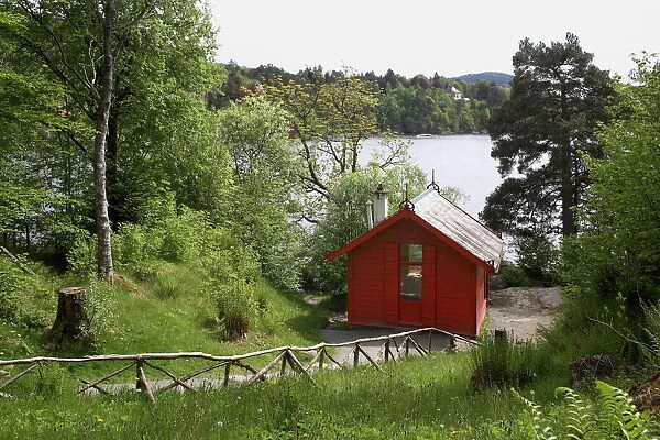 The composer Edvard Griegs cottage at Troldhaugen