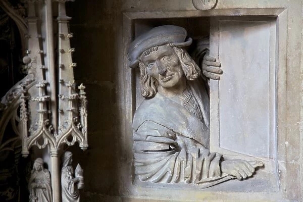 Craftsman Anton Pilgram, Pilgrams Pulpit, St. Stephens Cathedral, UNESCO World Heritage Site, Vienna, Austria, Europe