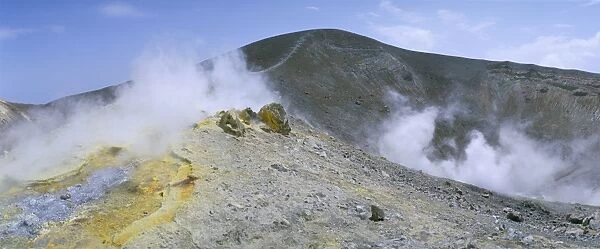 The crater on Vulcano