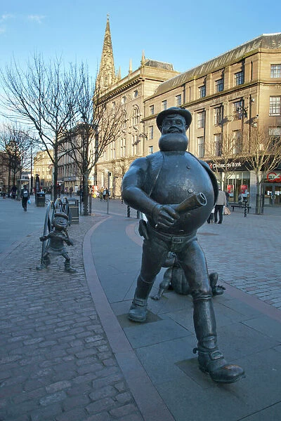 Desperate Dan statue, Dundee, Scotland