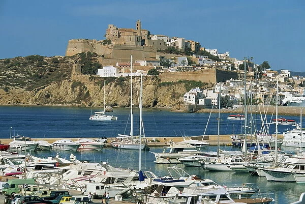 Ibiza Town skyline and marina