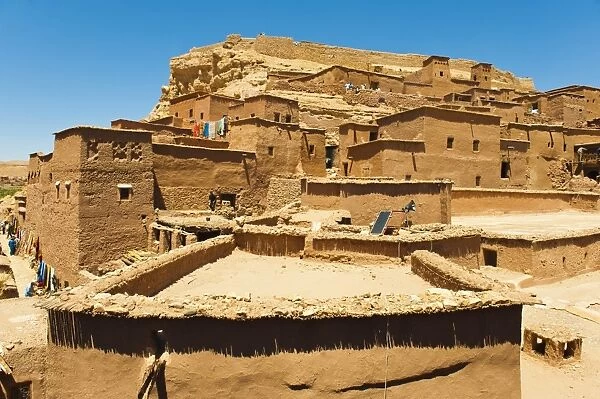 Inside Kasbah Ait Ben Haddou, UNESCO World Heritage Site, near Ouarzazate, Morocco, North Africa, Africa