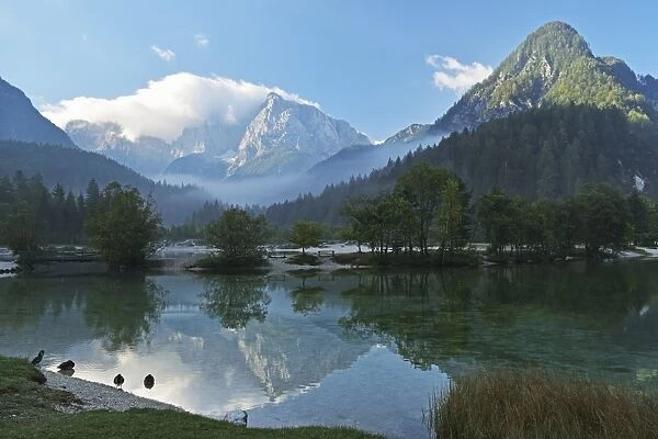 Lake Jasna and Julian Alps, Kranjska Gora, Slovenia, Europe