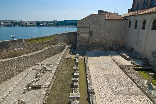 Mosaics in the 6th century Euphrasian Basilica, UNESCO World Heritage Site