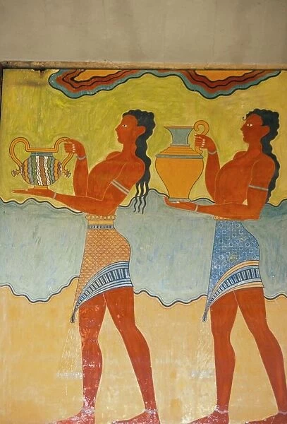 Mural paintings, Corridor of the Procession, Minoan
