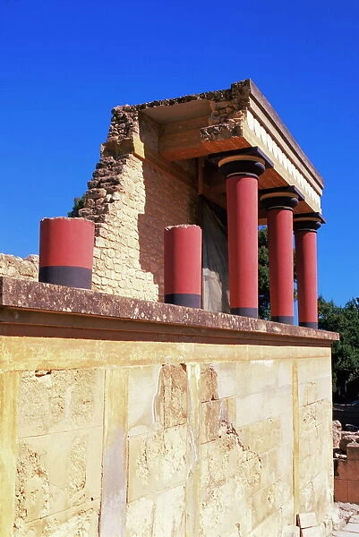 Palace ruins at the Minoan archaeological site