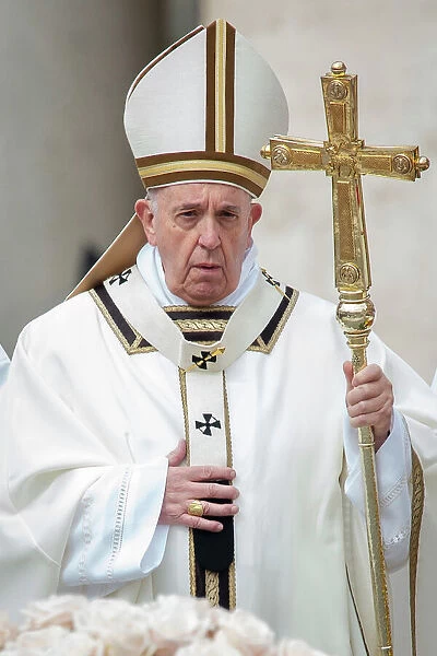 Pope Francis presides over Easter Holy Mass in St. Peters Square at the Vatican