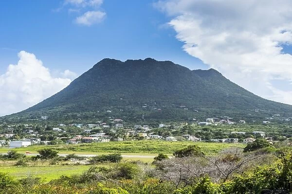 The Quill hill, St. Eustatius, Statia, Netherland Antilles, West Indies, Caribbean