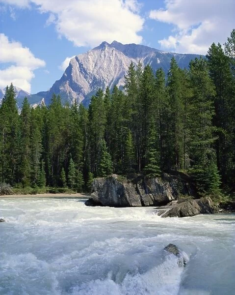 River in the Rocky Mountains, Canada, North America