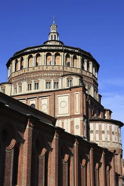 Detail of Santa Maria delle Grazie church, Milan, Lombardy, Italy, Europe