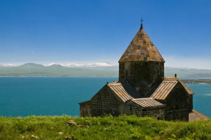Framed Print : Sevanavank Print: Lake Sevan, Armenia Framed Print : Sevanavank Print: Lake Sevan, Armenia