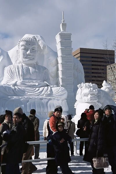 Snow sculptures in Odori-koen