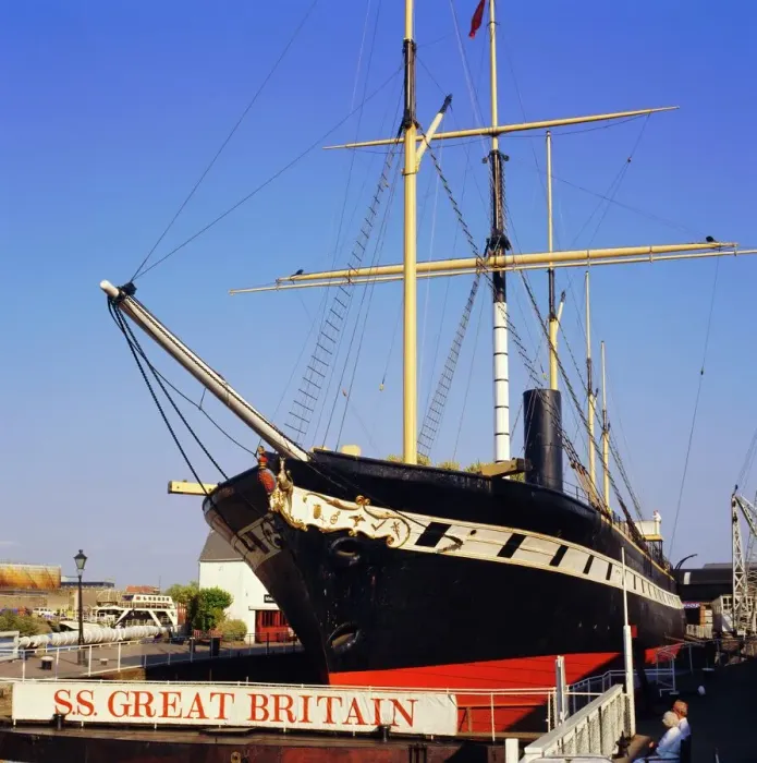 Framed Print : SS Great Britain Print - Historical Ship Artwork Framed Print : SS Great Britain Print - Historical Ship Artwork