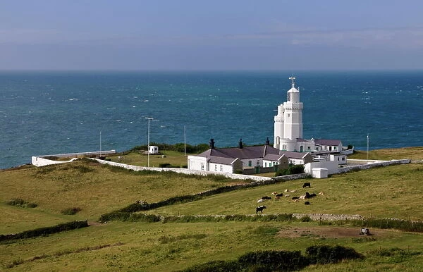 St. Catherines Point Lighthouse, Isle of Wight, England, United Kingdom, Europe