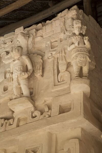 Stucco sculpture, Tomb of Ukit Kan Lek Tok, Mayan Ruler, The Acropolis, Ek Balam