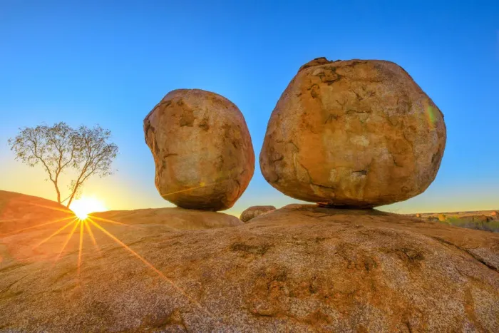 Framed Print : Devils Marbles Sunset Print Framed Print : Devils Marbles Sunset Print